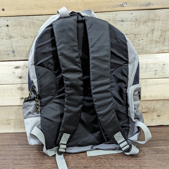 OP Backpack Book Bag , Grey / Navy Blue - Picture 10 of 12